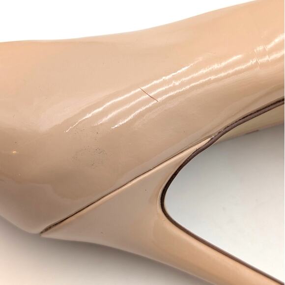 Sam Edelman Hazel Pointed Toe Patent Leather Heel Women's Beige Blush US8.5M - Picture 12 of 13
